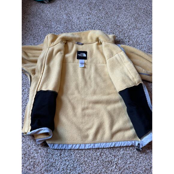 Vintage The North Face Denali Jacket/Fleece, Womens small, yellow Fleece - Picture 10 of 12